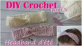 [DIY Crochet facile] Headband dété au crochet - Débutant