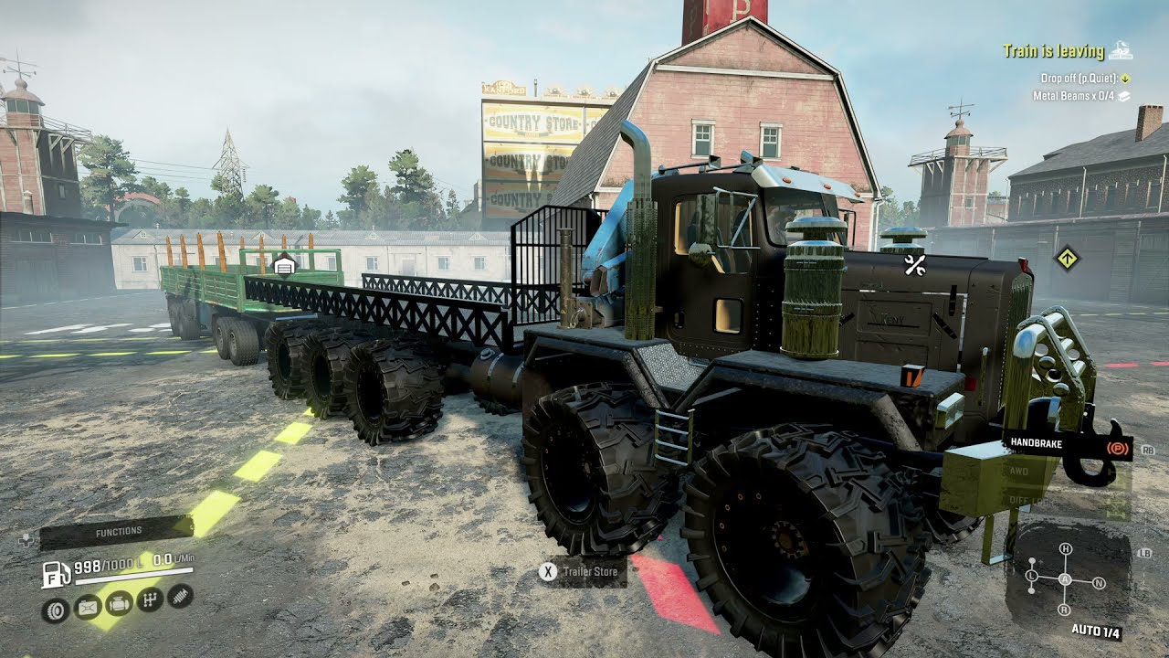 Snowrunner. Train is leaving. last contract on Knyazhevsky mod map. noob alert.