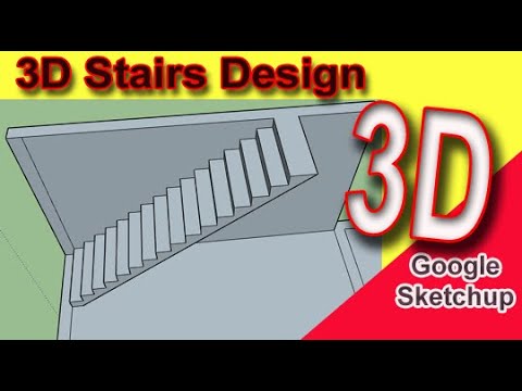 3D Stairs | How to create 3d stairs | 3d Staircase design - YouTube