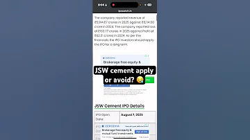JSW Cement Listing Alert Apply OR Skip 