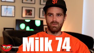 Milk 74 responds to people saying he never goes back to the hood "Im not Soulja Boy & Chris Brown"