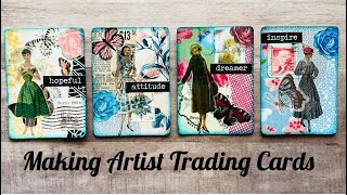 Making some ATC’s • Artist Trading Cards • Tiny Art is fun!❤️