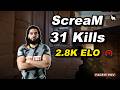 ScreaM (31-14) w/Kyojin (Anubis) | FACEIT avg 2.8k Elo | May 29, 2026