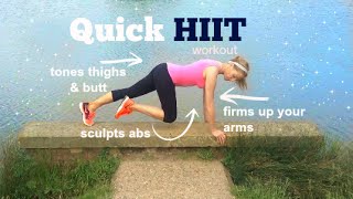 Quick Hiit Workout - For Fat Loss And Butt Lifting, Thigh Toning and Ab Sculpting