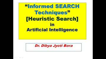 INFORMED SEARCH TECHNIQUES IN ARTIFICIAL INTELLIGENCE|HEURISTIC SEARCH|HEURISTIC FUNCTION