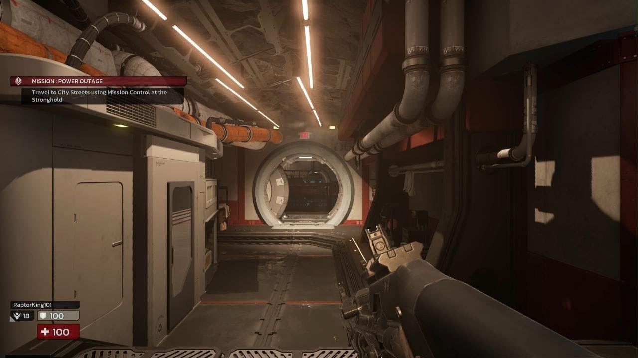 Hub area Glitched Administration audio