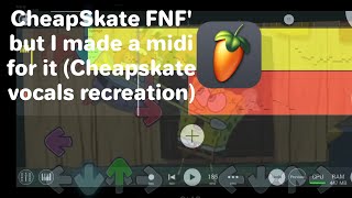 Cheapskate Vs Spongebob Fnf But I Made A Midi For It Cheapskate Vocals Recreation