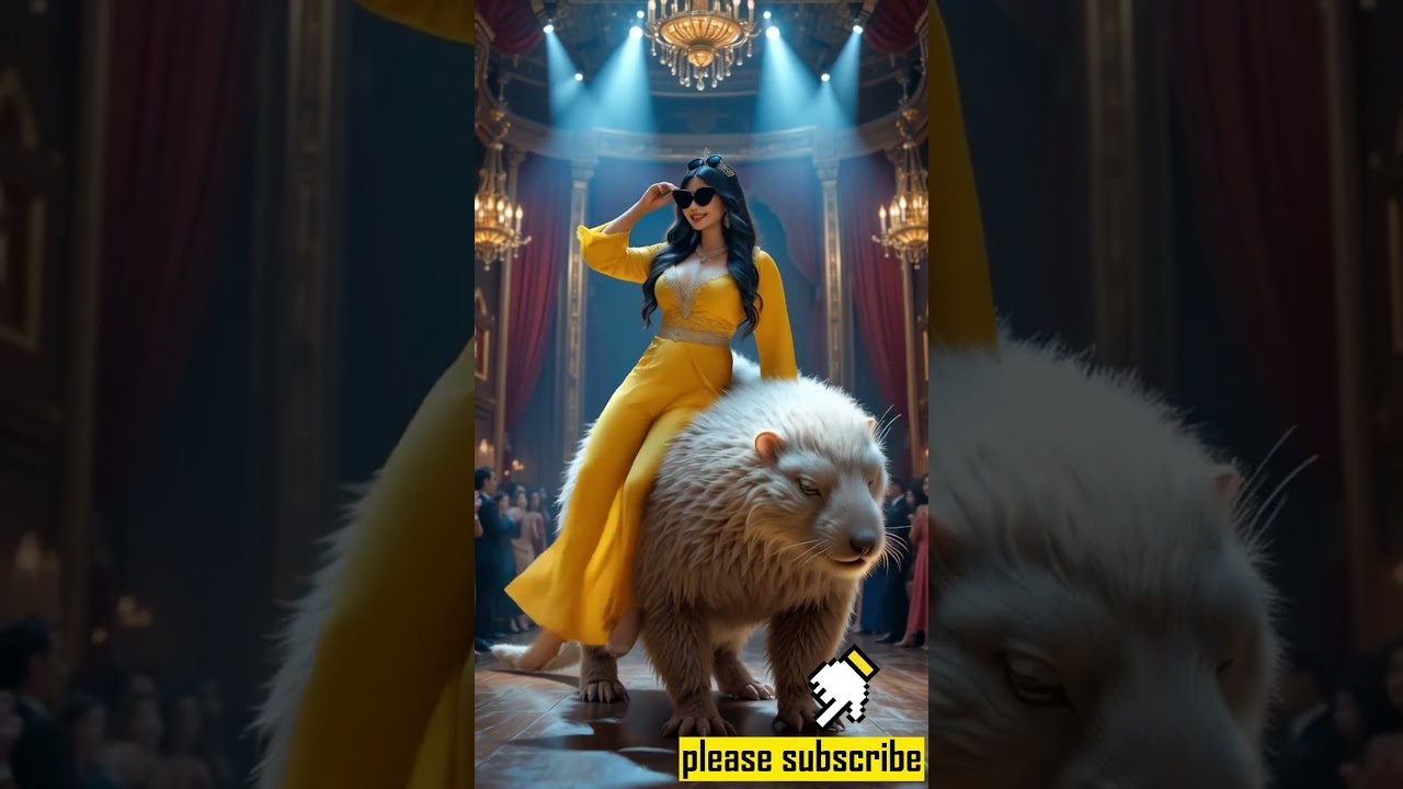 Queen on a Mythical Beast 🐾  AI Fantasy Fashion Show