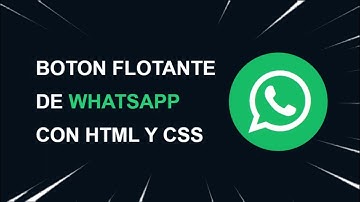 Como hacer un Botón Flotante de WhatsApp con Html y Css