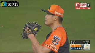 20190830 中華職棒30年例行賽 統一獅vs桃猿 犀利指叉 獅隊終結者陳韻文面對猿隊強悍打線連飆3k拿下救援成功 精采投球全紀錄