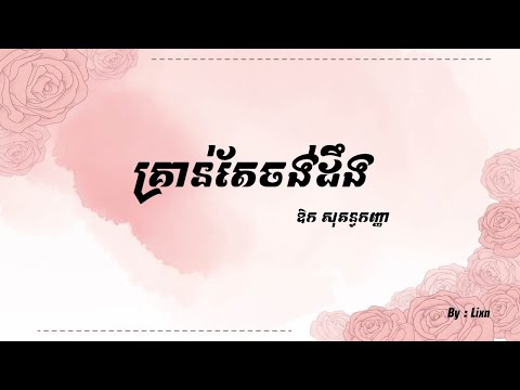 [ Aok Sokunkanha ] គ្រាន់តែចង់ដឹង - Kruan Tae Jong Deng - Lyric Song