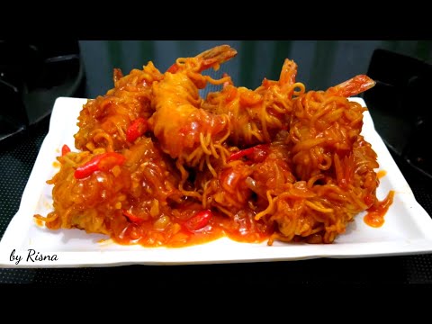 Cara Masak Udang Campur Mie