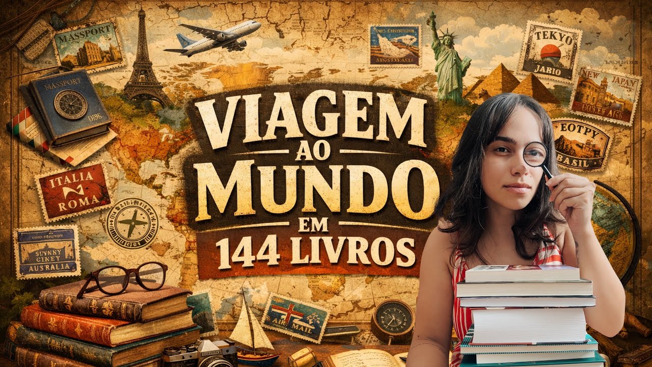 Viagem ao Mundo em 144 Livros 🌍📚| Conhecendo países e culturas através da leitura