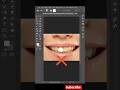 How Turn Yellow Teeth Into White Photoshop Tutorial #photoshop #photoshoptutorial #tutorial #shorts