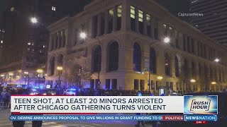At least 20 minors arrested after Chicago gathering turns violent | Rush Hour