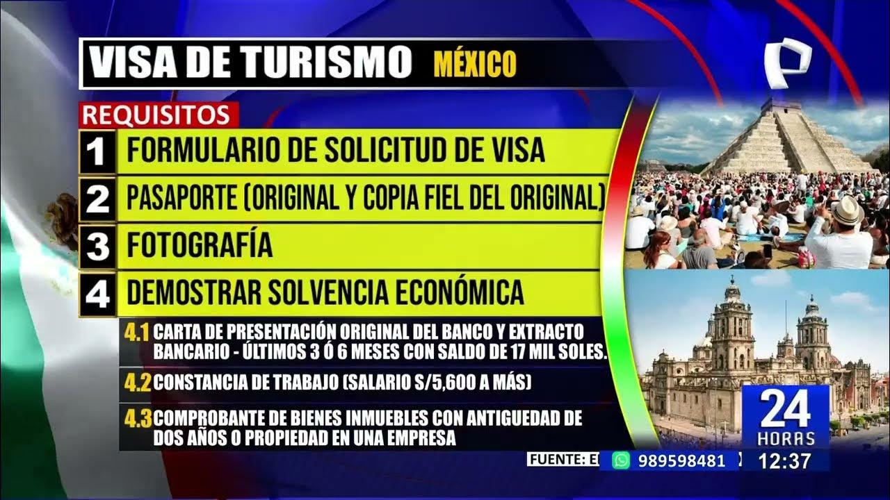 Visa para viajar a México: estos son los requisitos para tramitarla