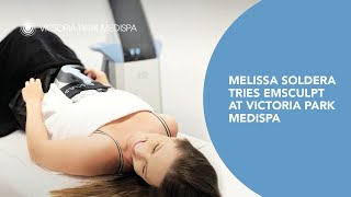 Melissa soldera tries emsculpt at victoria park medispa -