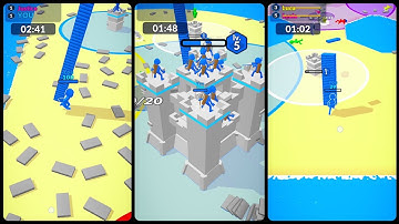 Outdo.io 3D | Collect Bricks And Upgrade Your Castle | Walkthrough (iOS Android) #viralvideo #games