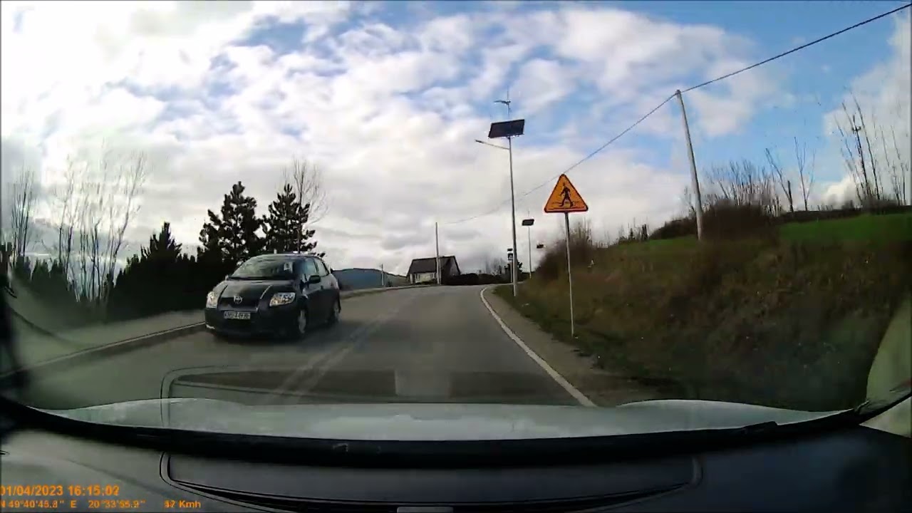 Męcina ( pow. limanowski ) -  przejazd ulicami