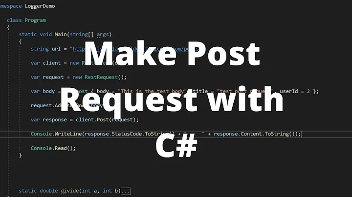 How to Easily Make Post Requests in C# Using RestSharp! - C# Tutorial