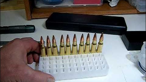 Reloading-A demonstration, Crimping the case.