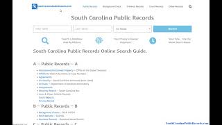 South Carolina Warrant Search (Active Arrest and Bench Warrants Search).
