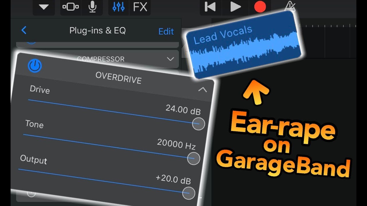 How to Make Ear-Rape on GarageBand (OLD) *UPDATED VERSION IN DESCRIPTION*