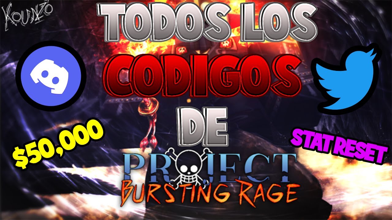 Códigos do projeto Bursting Rage, dezembro de 2023 – Receba as