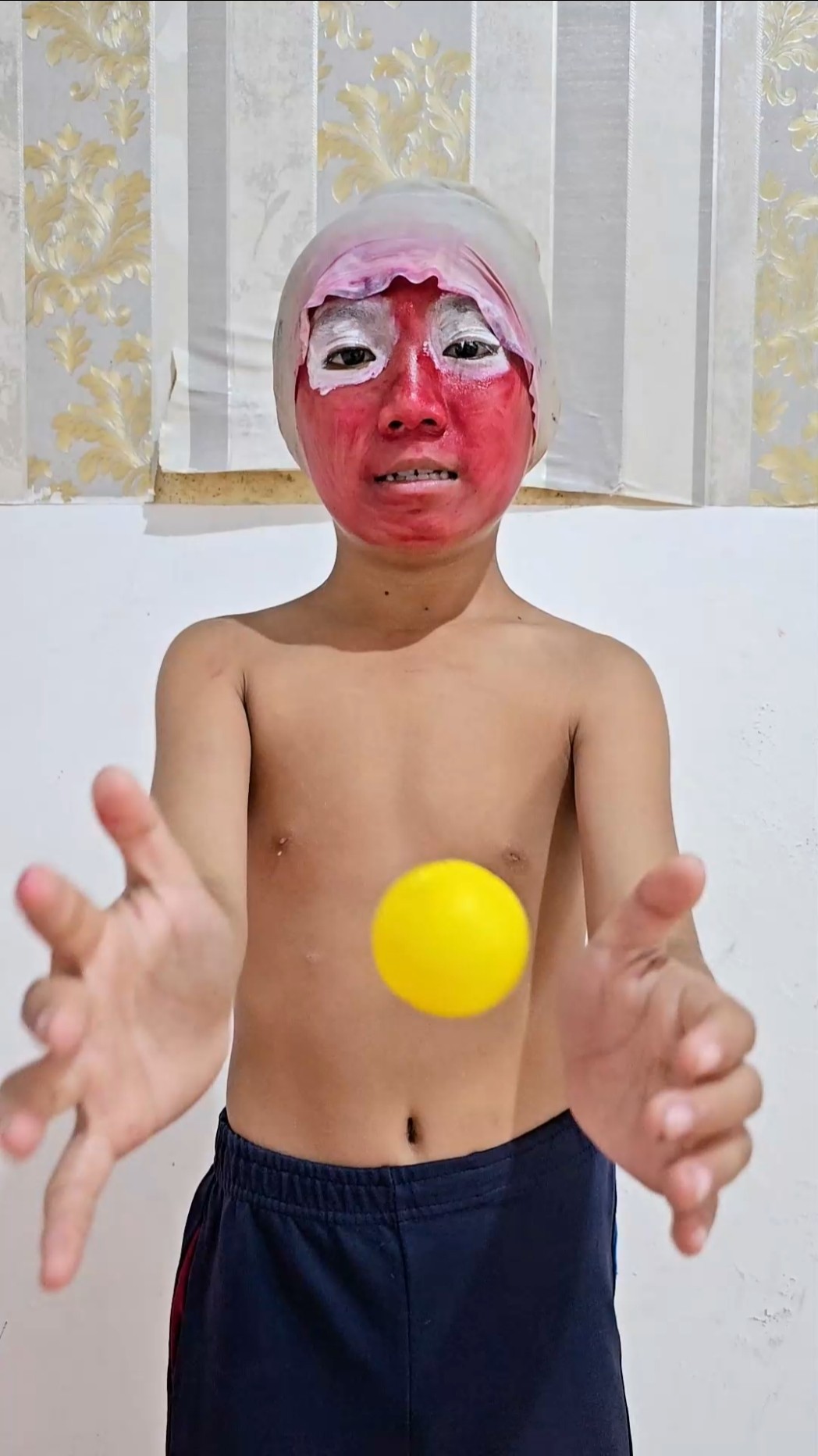 SURPRISED BECAUSE THE BALL FLOATED