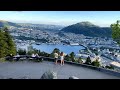 Walk around downtown of bergen  bryggen flibanen funicular  flyen  trip to bergen norway 2022