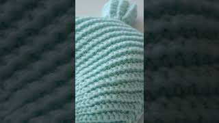 Crochet hat with bear ears