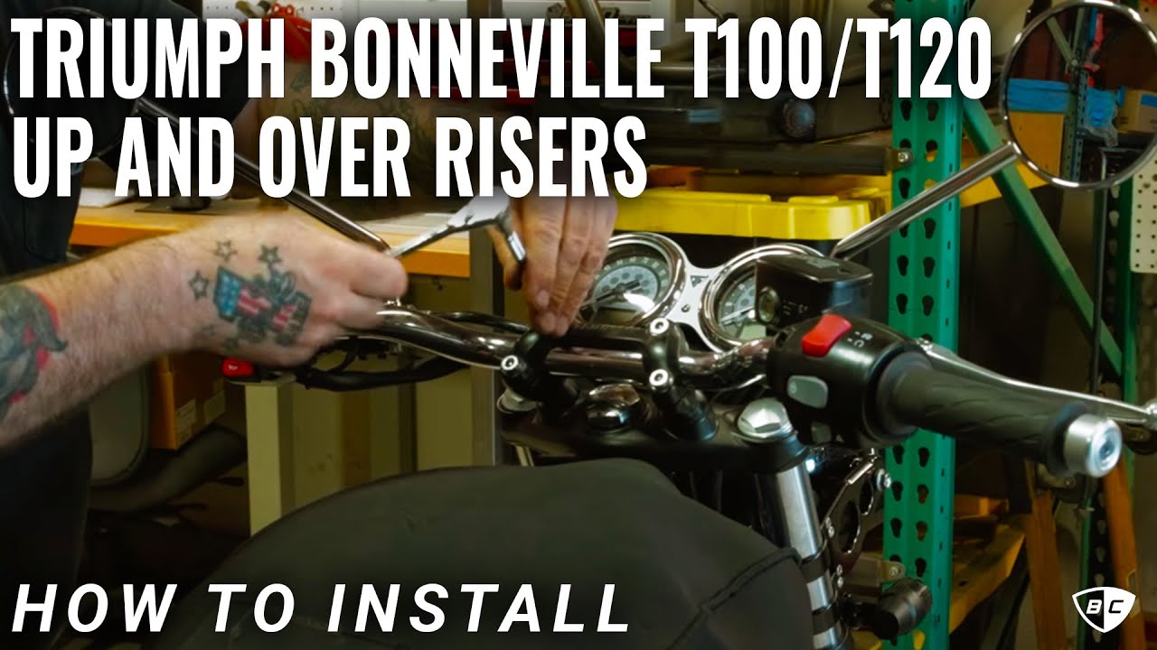 Как установить подъёмные и опускные элементы на Triumph Bonneville T100/T120
