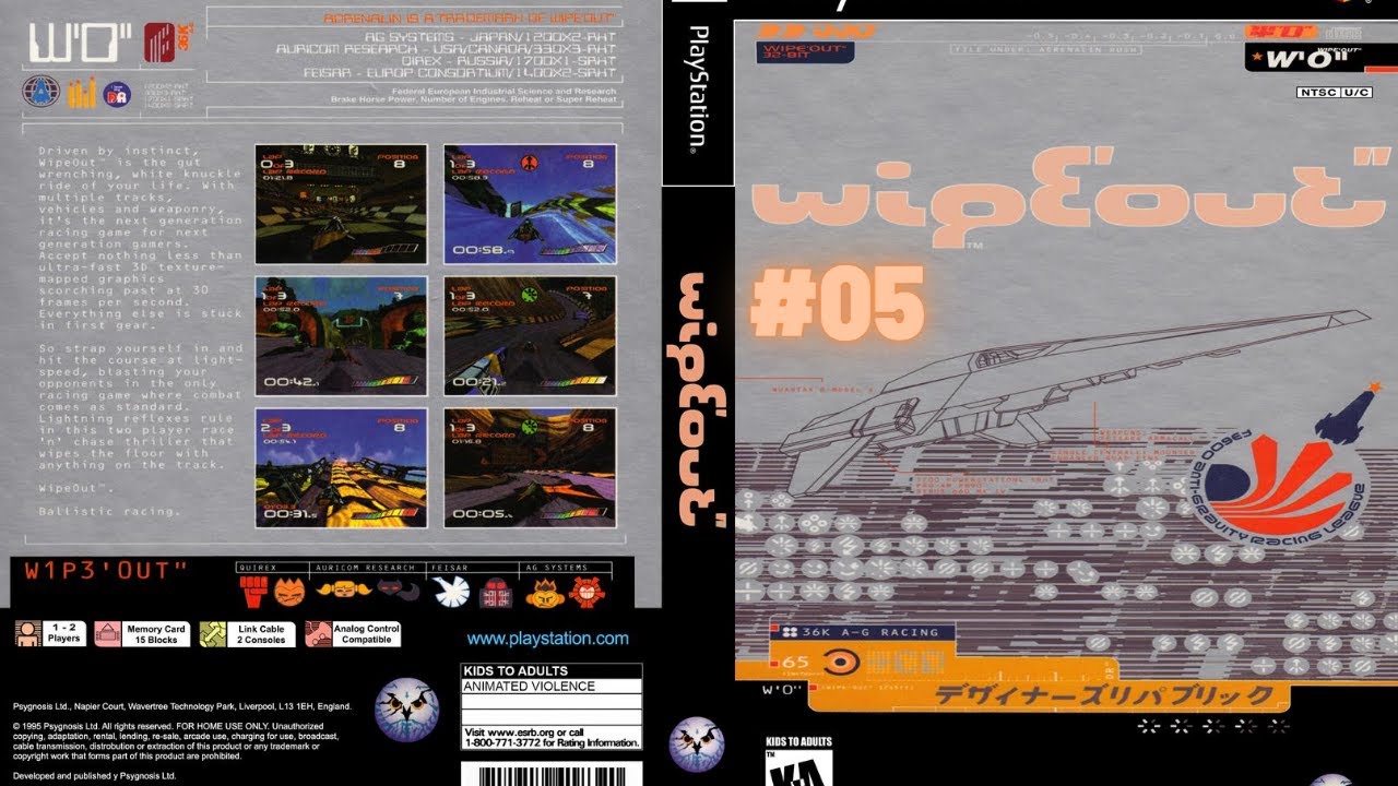 WipeOut - Arridos IV #05 - Playstation 1 │ "1080p"