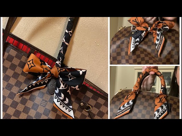 Louis Vuitton Handbags How to SimpleWrap Handles to Protect Vachetta  Leather Scarf Twilly Bandeau  YouTube