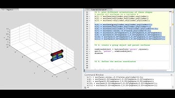 MATLAB Arduino Tutorial 11 - 3-D object creation and animation in MATLAB using hgtransform()