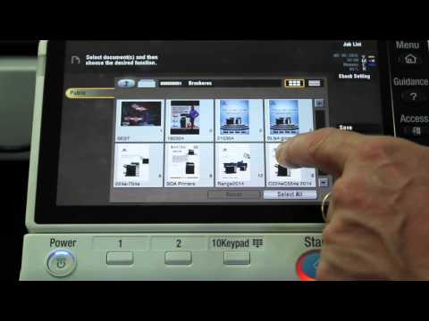 Konica Minolta bizhub: How to Print from User Box