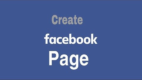 How to create Facebook official page | iphone and android