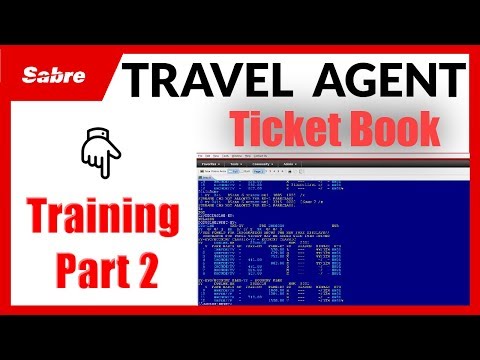 Book Ticket in Sabre Red Workspace - Travel Agency Course Part 2