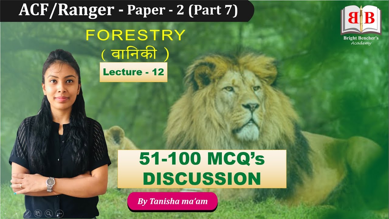 FORESTRY | ANOTHER 50 MCQ's DISCUSSION | CGPSC ACF 2020 | PAPER-2 | LECTURE-12