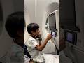 Cute Kid Enjoys In-Flight TV on Qatar Airways ✈️😍Shorts#ViralShorts#TrendingShorts#socute
