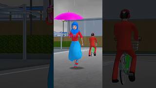 Anak saya basah kuyup karena hujan🤣#sakuraschoolsimulator #shortsvideo #video #viral #sorts