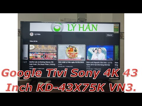 Tivi tìm kiếm bằng giọng nói Google Tivi Sony 4K 43 Inch KD-43X75K VN3.