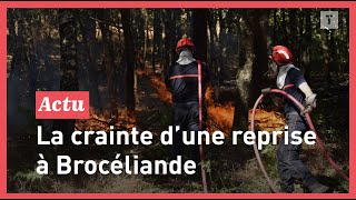 Incendie en forêt de Brocéliande : la reprise du vent inquiète