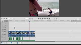 Clearing stray frames from a Premiere Elements project