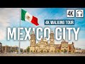 Mexico city 4k walking tour  190 min tour with captions  immersive sound 4k ultra60fps