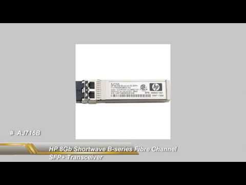 AJ716B HP 8Gb Shortwave B-series Fibre Channel 1 Pack SFP+ Transceiver