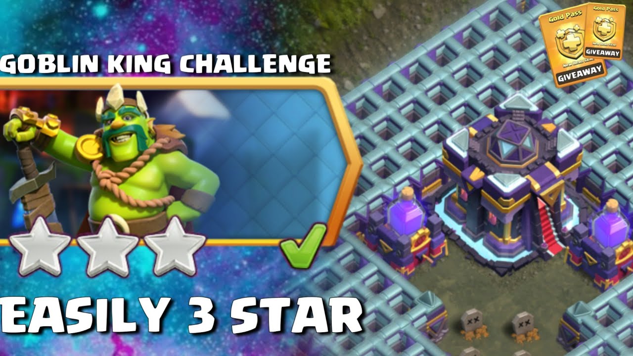 Easily 3 Star New Goblin King Challenge #ClashofClans #Coc