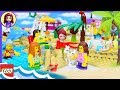 Fun at the Beach Lego City with Lego Friends Seaside Build Review Silly Play Kids Toys