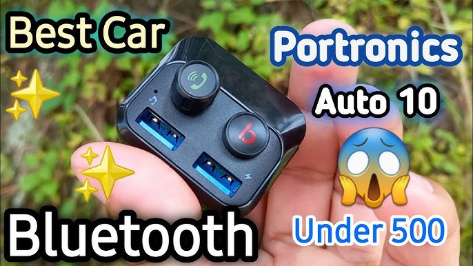 Buy Portronics Auto 10 3.4 A 2-Port USB and Bluetooth Car Charging