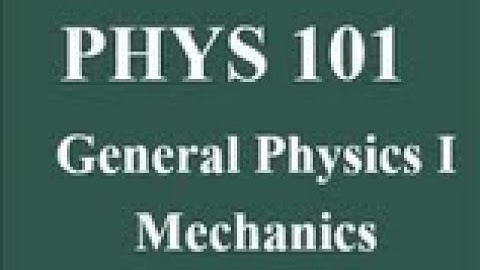 Lecture 30 / PHYS 101 / Chapter 9